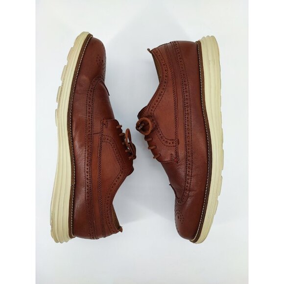 Cole Haan Men\'s OriginalGrand Brown Wingtip Oxford Shoes Size 10M US main image 8